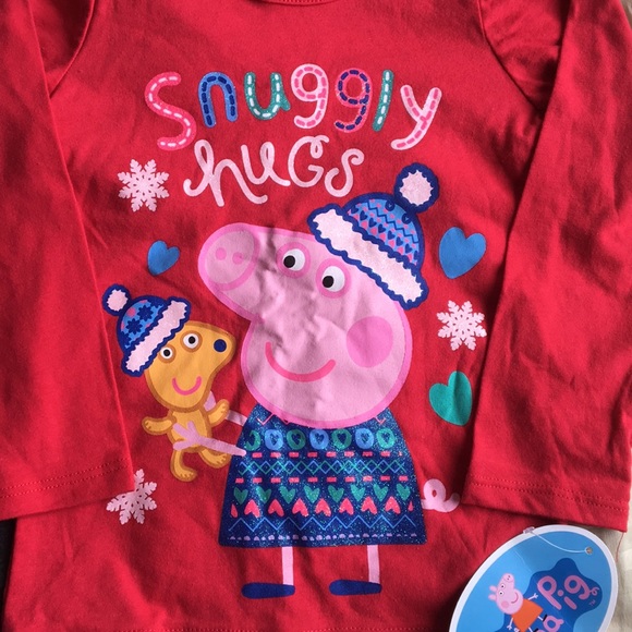NWT Girls Long Sleeve Peppa Pig - Picture 2 of 3